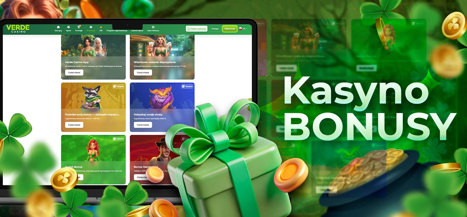 Bonusy dla polskich graczy serwisu Verde Casino.